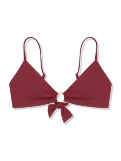 Top Bíquini Caraíva - Vermelho Bordô