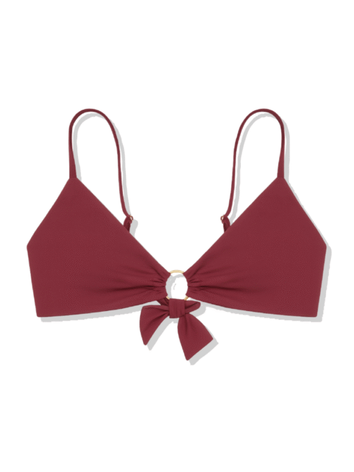 Top Bíquini Caraíva - Vermelho Bordô
